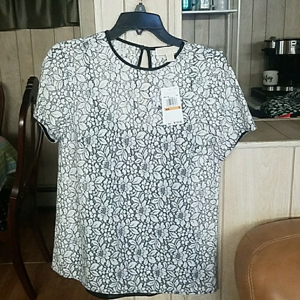 Michael Kors Floral Lace Blouse